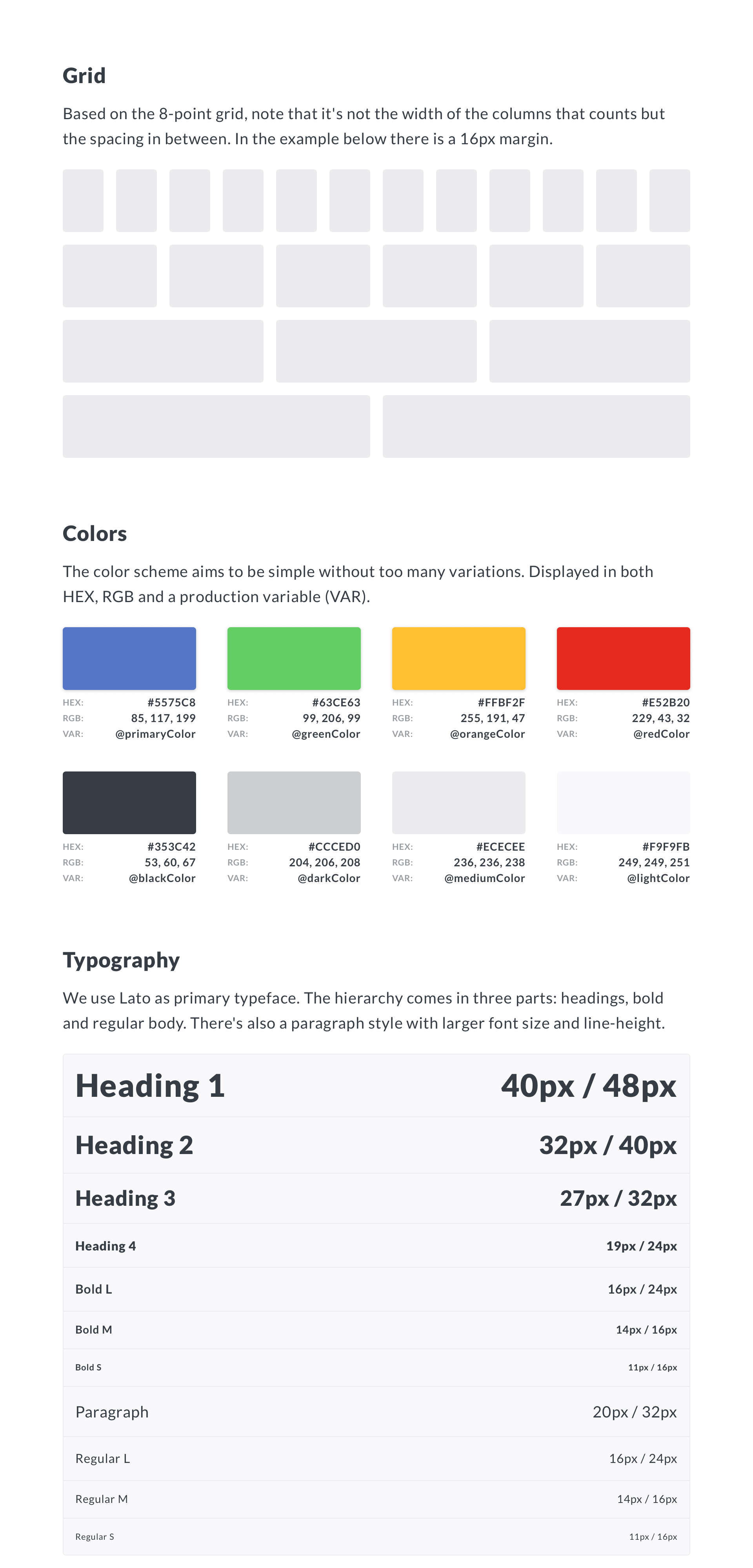 UI Design System - Desktop Version